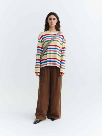 T-Shirt Emily Med Stripes med stripes von Thinking MU