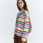 T-Shirt Emily Med Stripes med stripes von Thinking MU