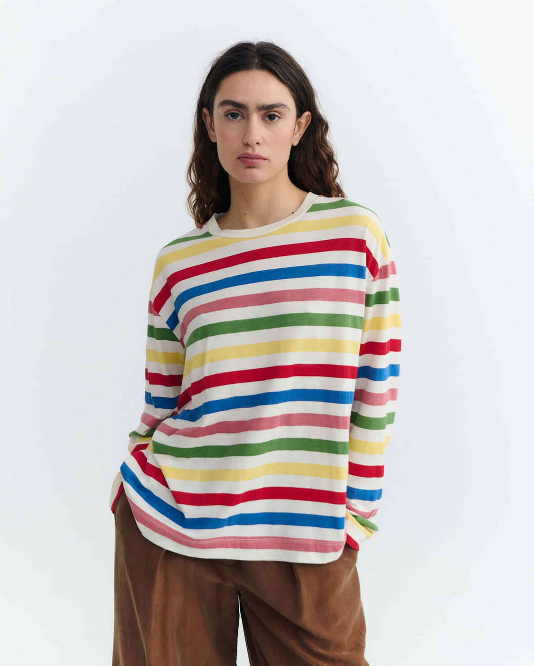 T-Shirt Emily Med Stripes med stripes von Thinking MU