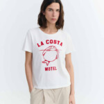 T-Shirt Ida Animal Motel snow white von Thinking MU