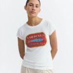T-Shirt Mirina Sardines snow white von Thinking MU