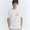 T-Shirt Zach Fisherman snow white von Thinking MU