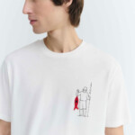 T-Shirt Zach Fisherman snow white von Thinking MU