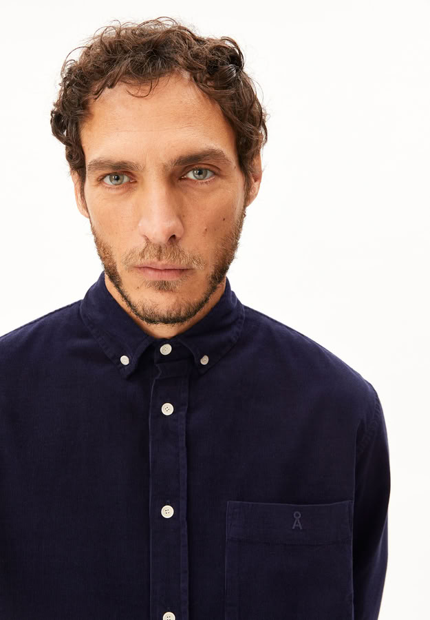 Hemd Corduroy Longsleeve tinted navy von Armedangels Hemd Corduroy Longsleeve tinted navy von Armedangels