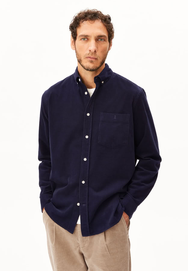 Hemd Corduroy Longsleeve tinted navy von Armedangels Hemd Corduroy Longsleeve tinted navy von Armedangels