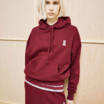 Hoodie Iconic Å Francisaraa velvet red von Armedangels