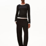 Hose Basic Jersey Barrel black von Armedangels Hose Basic Jersey Barrel black von Armedangels