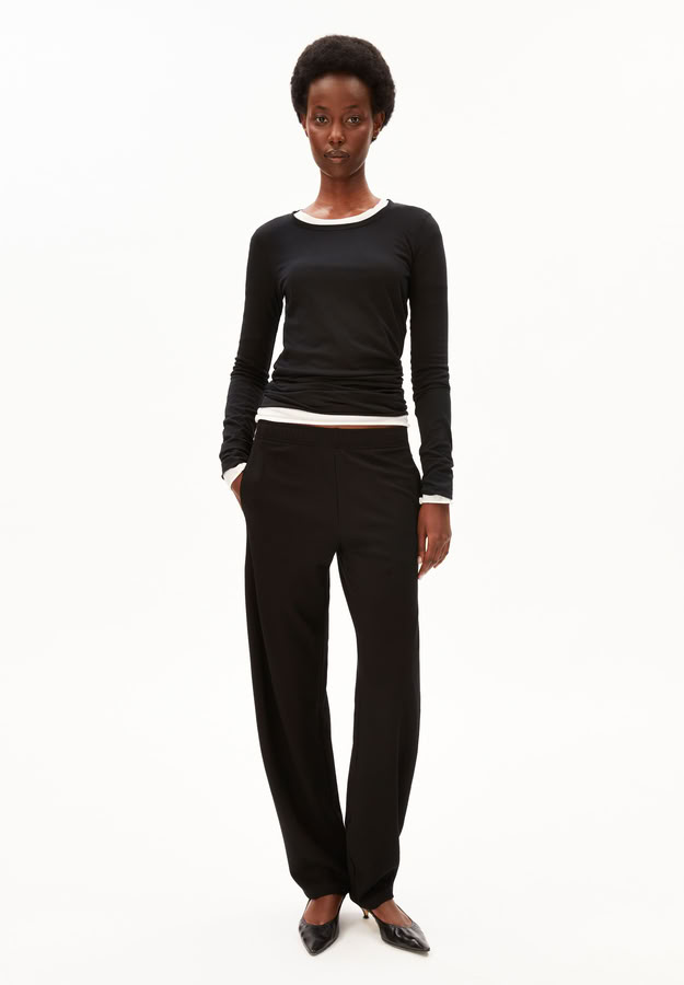 Hose Basic Jersey Barrel black von Armedangels Hose Basic Jersey Barrel black von Armedangels