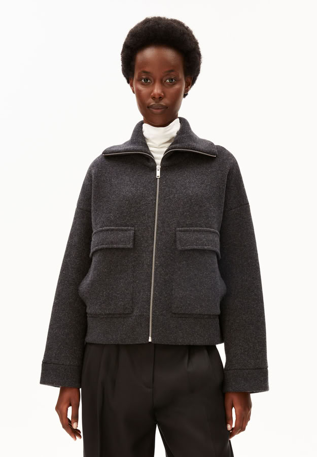 Jacke Cotton Wool Knit steel melange von Armedangels Jacke Cotton Wool Knit steel melange von Armedangels