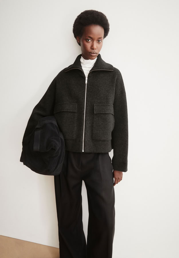 Jacke Cotton Wool Knit steel melange von Armedangels Jacke Cotton Wool Knit steel melange von Armedangels
