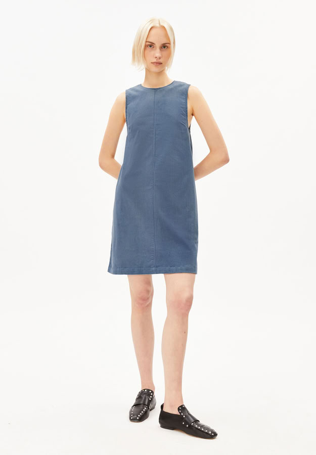 Kleid Corduroy R-Neck Mini dusty moon von Armedangels Kleid Corduroy R-Neck Mini dusty moon von Armedangels