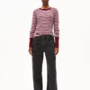 Longsleeve Einiaara Stripe moonlit lilac-velvet red von Armedangels