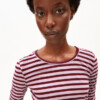 Longsleeve Einiaara Stripe moonlit lilac-velvet red von Armedangels