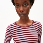 Longsleeve Einiaara Stripe moonlit lilac-velvet red von Armedangels Longsleeve Einiaara Stripe moonlit lilac-velvet red von Armedangels