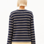 Longsleeve Marynaa Fine Stripe tinted navy-golden hay von Armedangels Longsleeve Marynaa Fine Stripe tinted navy-golden hay von Armedangels