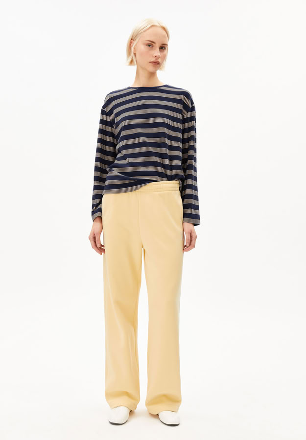 Longsleeve Marynaa Fine Stripe tinted navy-golden hay von Armedangels Longsleeve Marynaa Fine Stripe tinted navy-golden hay von Armedangels