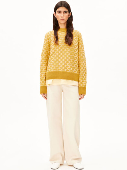 Pullover Wool Multi Dots Knit mosslace-oatmilk von Armedangels
