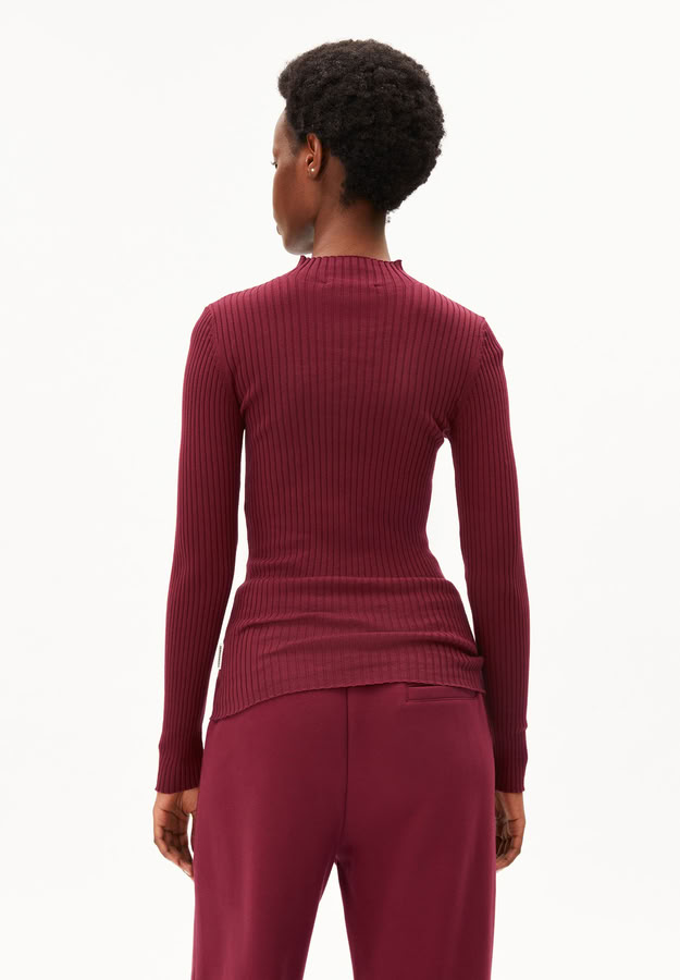 Rippstrick Alaania velvet red von Armedangels Rippstrick Alaania velvet red von Armedangels