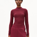 Rippstrick Alaania velvet red von Armedangels Rippstrick Alaania velvet red von Armedangels
