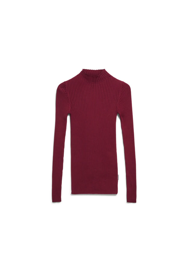 Rippstrick Alaania velvet red von Armedangels Rippstrick Alaania velvet red von Armedangels