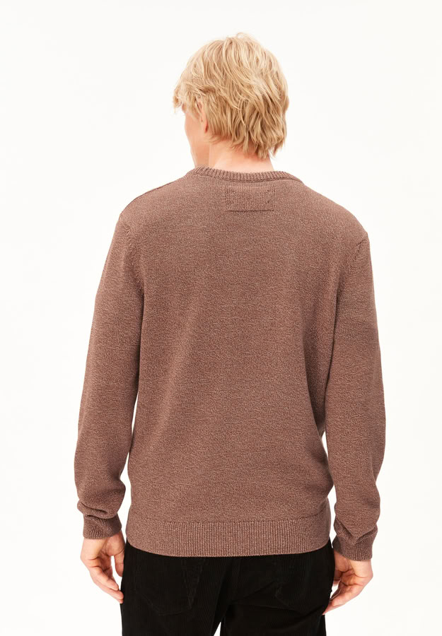 Strickpullover Alvaario earthshade-dark earth-oatmilk von Armedangels Strickpullover Alvaario earthshade-dark earth-oatmilk von Armedangels