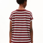 T-Shirt Idaara Stripe velvet red-soft blue-undyed von Armedangels T-Shirt Idaara Stripe velvet red-soft blue-undyed von Armedangels