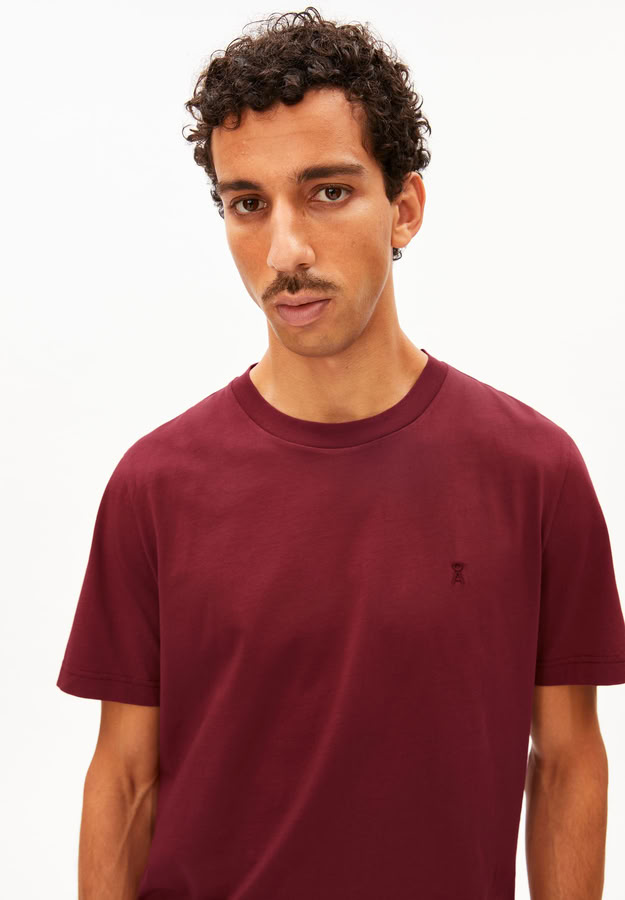 T-Shirt Jaames velvet red von Armedangels T-Shirt Jaames velvet red von Armedangels