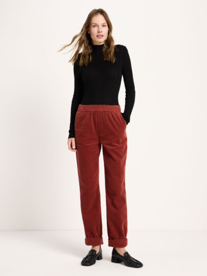 Hose Kord mit Gummizug red mahagony von Lanius