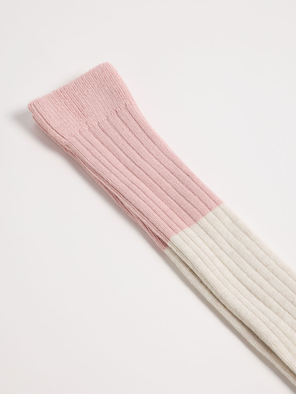 Kniestrümpfe Colourblock off white melange von Lanius
