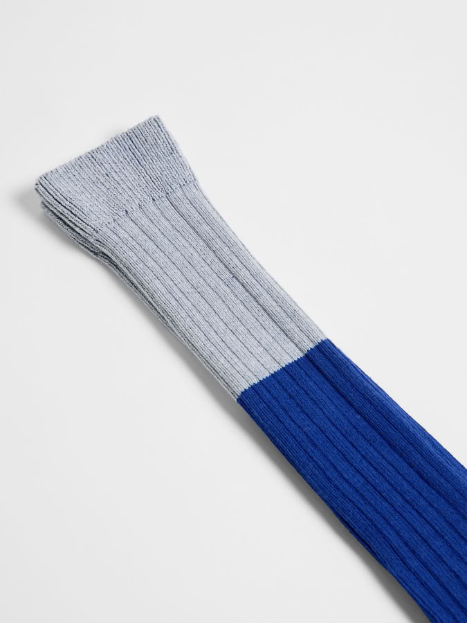Kniestrümpfe Colourblock violet von Lanius