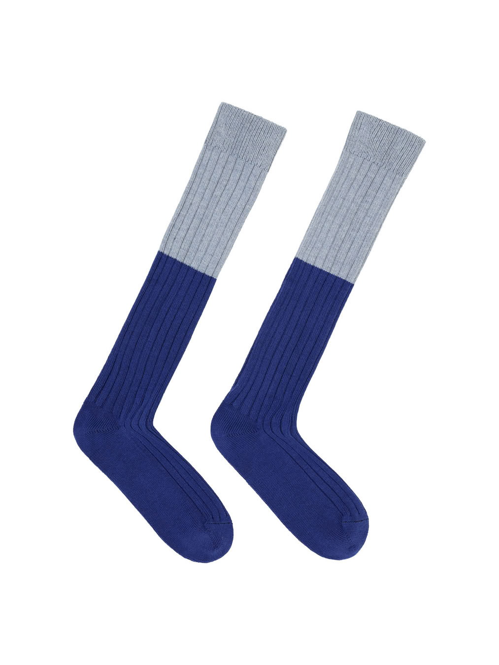 Kniestrümpfe Colourblock violet von Lanius