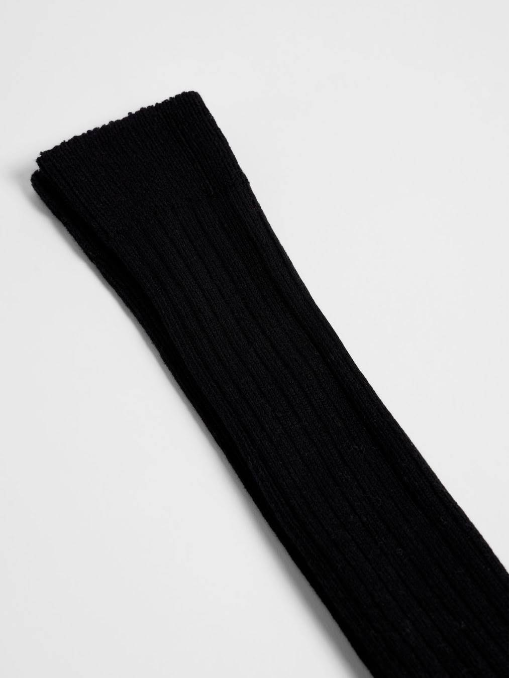 Kniestrümpfe mit Rippe black von Lanius