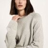 Pullover Cropped grey mel. von Lanius
