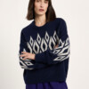 Pullover Norweger midnight/ grey mel. von Lanius
