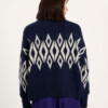 Pullover Norweger midnight/ grey mel. von Lanius