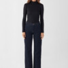 Chino Cosma Flared Soft Denim raw blue von DAWN