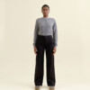 Hose Dew Flared Paper Touch - French Pockets black von DAWN
