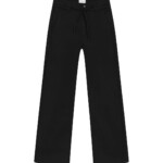 Hose Dew Flared Paper Touch - French Pockets black von DAWN