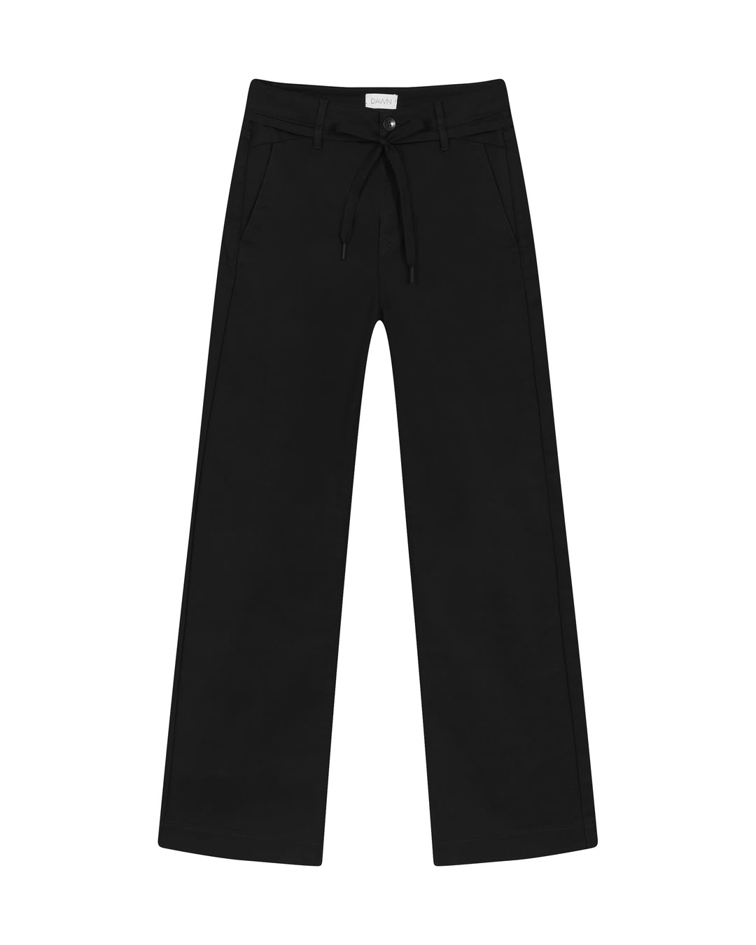 Hose Dew Flared Paper Touch - French Pockets black von DAWN