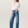 Jeans Ash Barrel Leg Minimal Stretch medium blue von DAWN