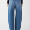 Jeans Ash Barrel Leg Minimal Stretch medium blue von DAWN