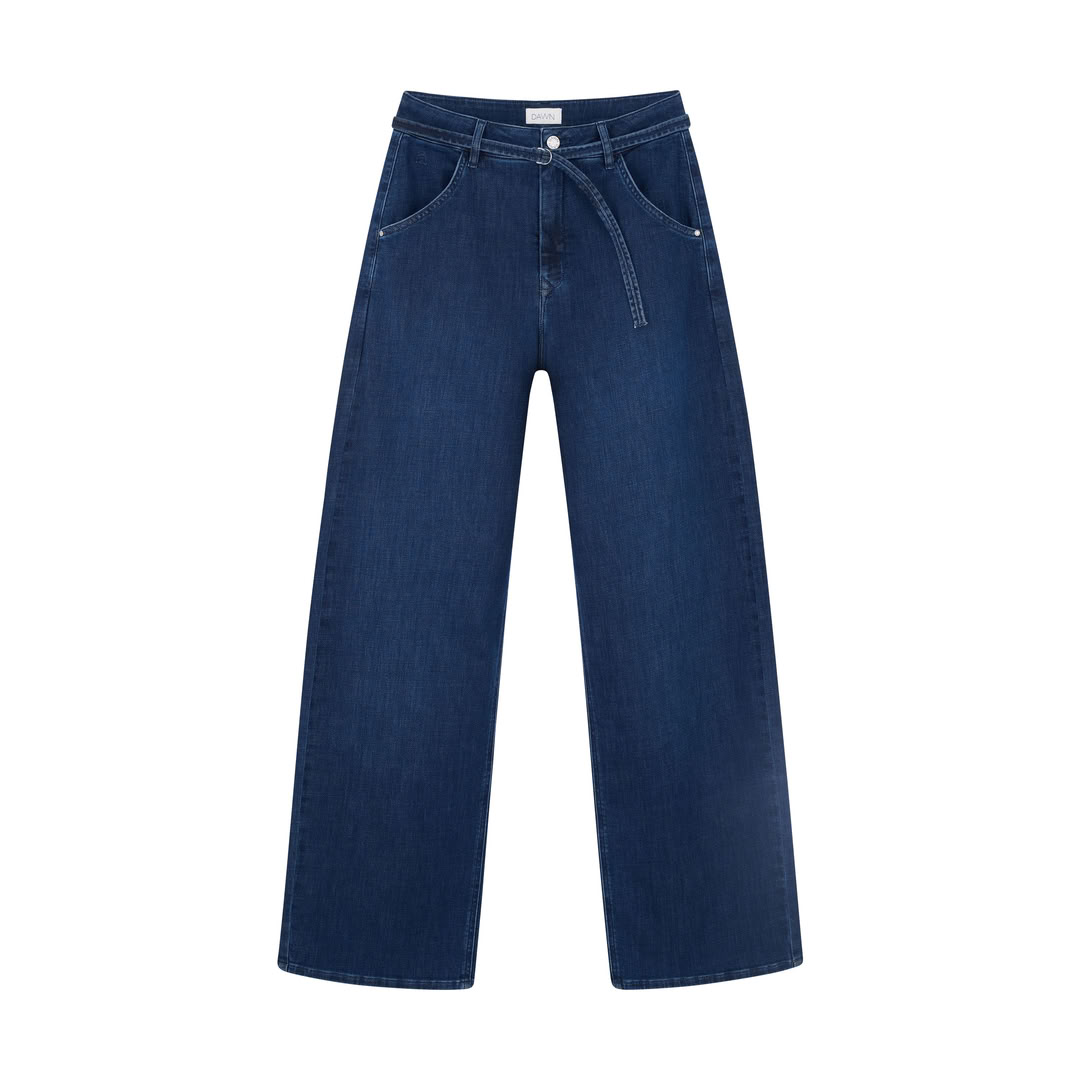 Jeans Blink Wide Barrel Soft Denim - Classic dark blue von DAWN