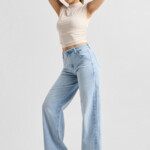 Jeans Blink Wide Barrel Soft Denim - Classic light blue von DAWN