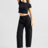 Jeans Moondust Soft Denim - Wide Barrel leg stay black von DAWN