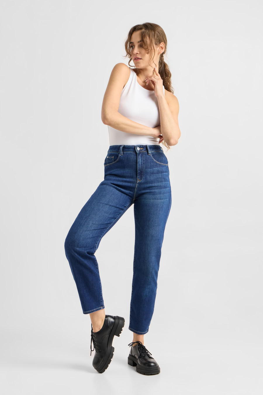 Jeans Stardust O-Shape Soft Denim - Classic dark blue von DAWN