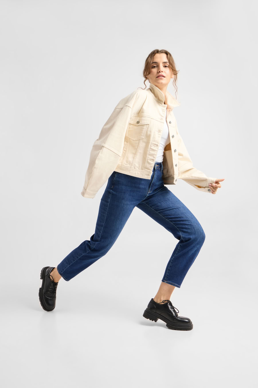 Jeans Stardust O-Shape Soft Denim - Classic dark blue von DAWN