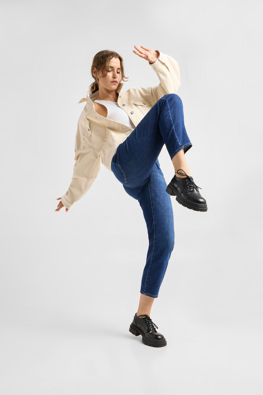 Jeans Stardust O-Shape Soft Denim - Classic dark blue von DAWN