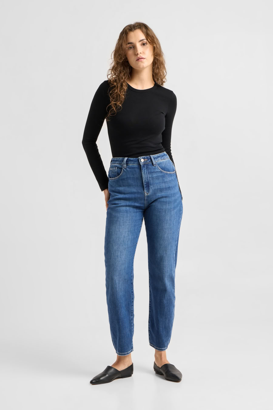 Jeans Stardust O-Shape Soft Denim - Classic medium blue von DAWN
