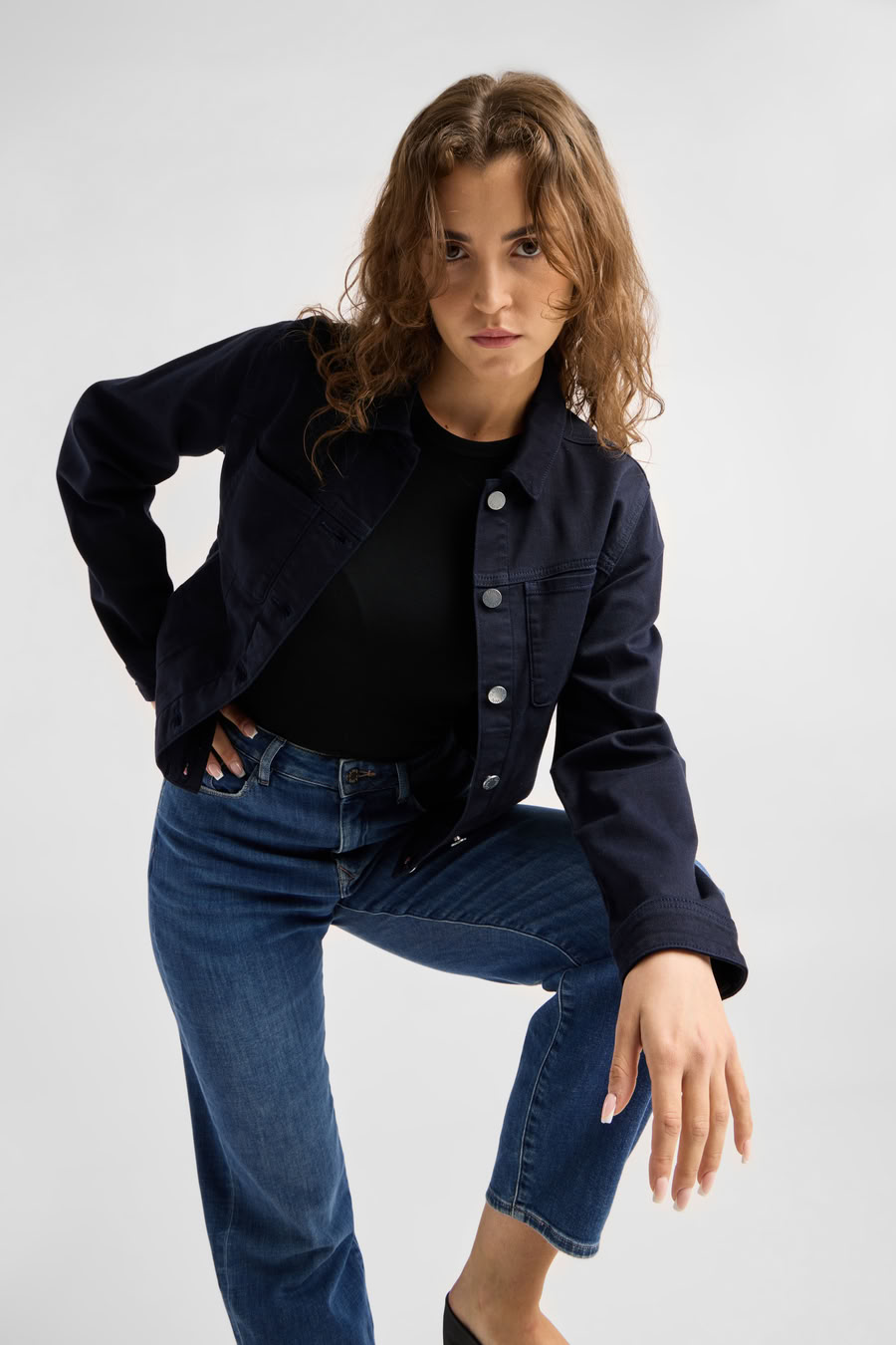 Jeans Stardust O-Shape Soft Denim - Classic medium blue von DAWN
