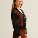 Cardigan Kanan Wavy Stripe multi color von Dedicated. Cardigan Kanan Wavy Stripe multi color von Dedicated.